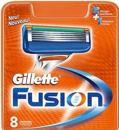 

Gillette Fusion 8 шт. в упаковке сменные кассеты для бритья, оригинал