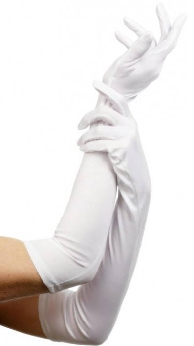 

Перчатки выше локтя белые, Белый