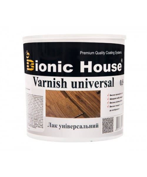 

Лак Универсальный Bionic-House (Лак на основе акрил-стирольного сополимера) 0,8л