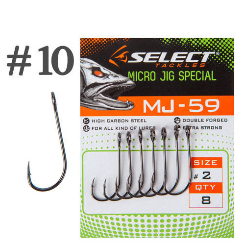 

Крючок Select MJ-59 Micro Jig Special #10 (10 шт/уп)