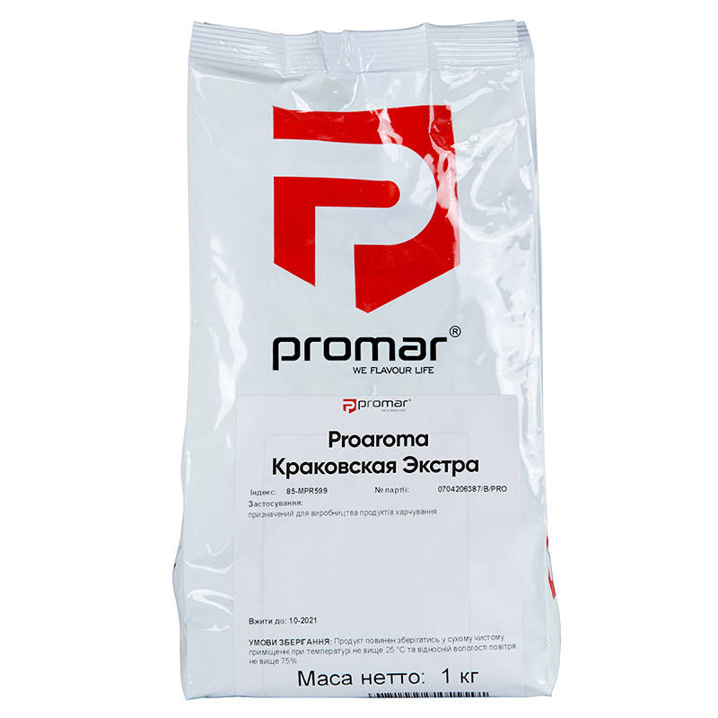 

Специя для П/К и В/К колбас КРАКОВСКАЯ ЭКСТРА PROAROMA, Promar, Польша, 1 кг