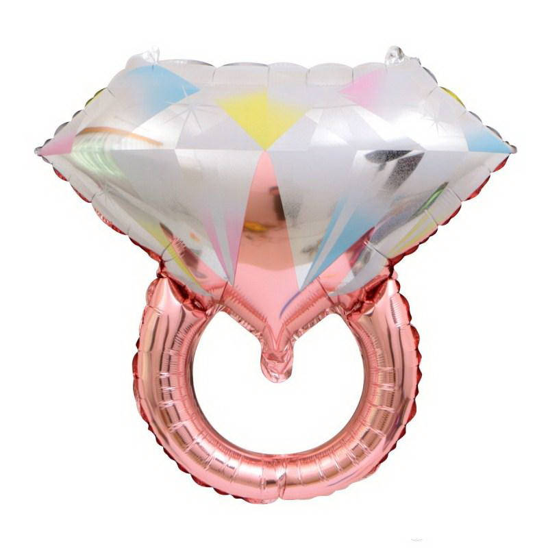 

Фольговані фігурні кулі "Кольцо розовое" Размiр:61см*68см., Розовый