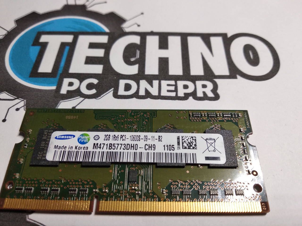 

SODIMM Оперативная память для ноутбука 2gb Samsung 1Rx8 DDR3-1333Mhz PC3-10600S