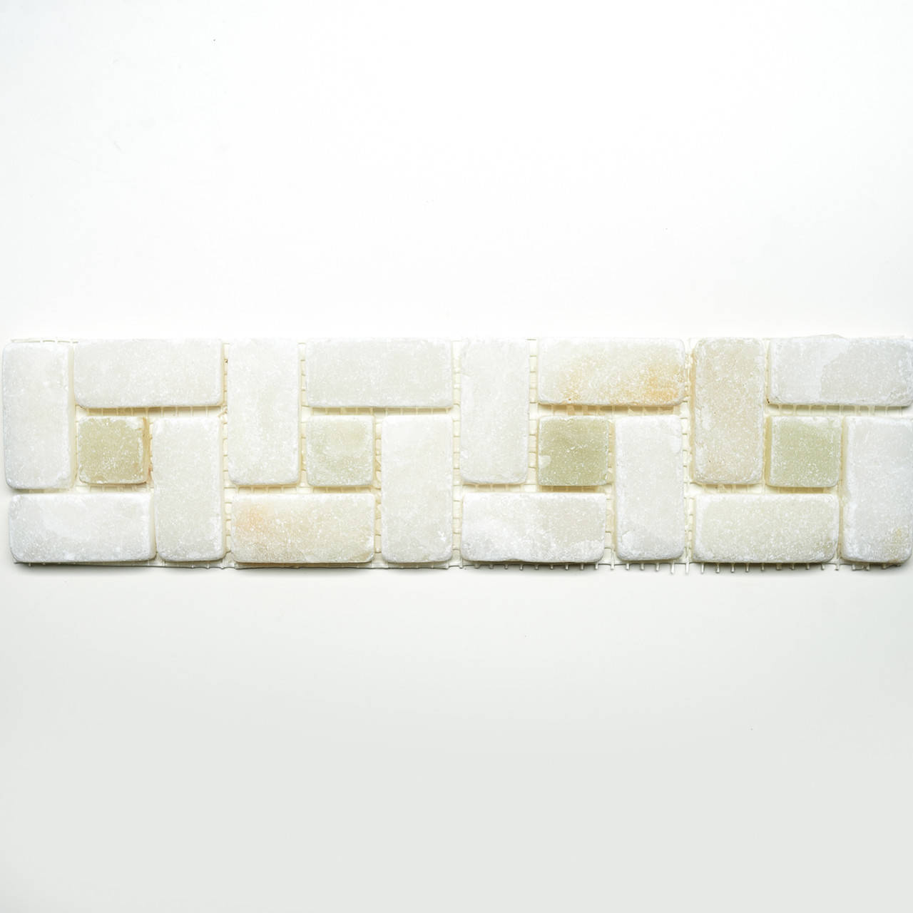 

Мозаика из натурального камня Amera Mosaic - 16 White 7.5x30, Белый