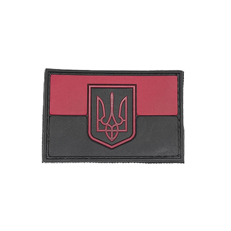 

Патч из ПХВ на липучке. Шевроны из ПХВ на липучке "герб красно-чёрный"