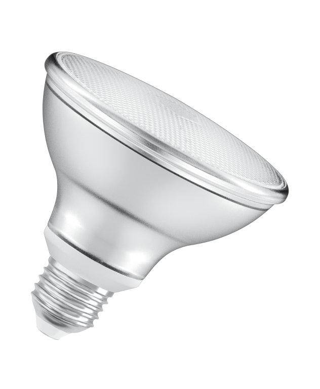 

Лампа светодиодная 10W, 220-240V, 633lm, 2700K, 1700cd, E27, DIM Osram [4058075264304] Осрам LED PAR