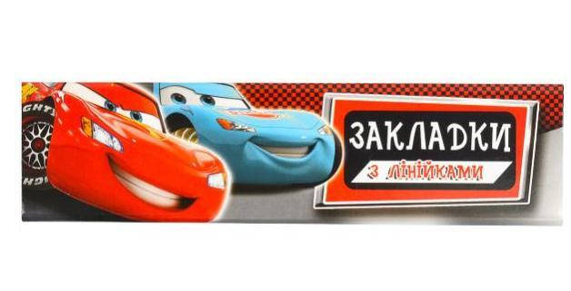 

Набор закладок, 8 шт, с линейкой "Коленкор" Тачки, Разные цвета