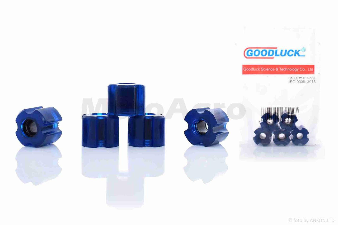 

Втулки скольжения штанги косы к-кт 25.5-8mm 5шт авиакомпозит+силикон синие