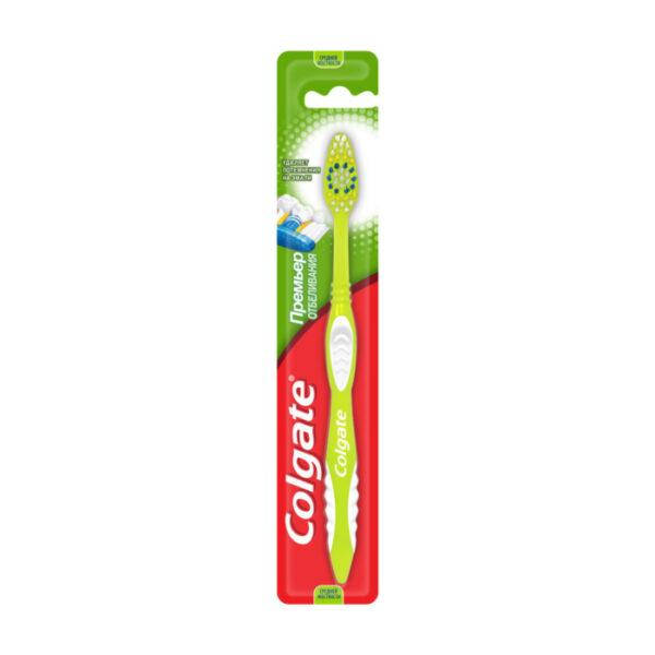 

Зубная щетка Colgate колгейт Премьер отбеливания, средней жесткости, 1 шт