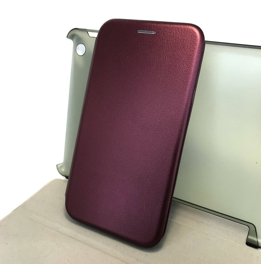 

Чехол для Samsung j4 2018, j400 книжка боковой с подставкой противоударный Luxo Walet, Бордовый