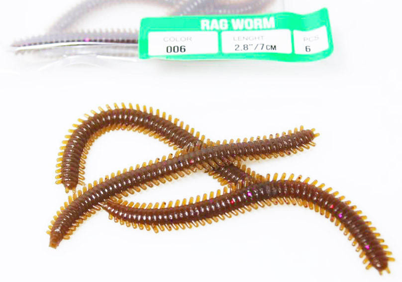 

Силиконовый Rag Worm EOS коричневый