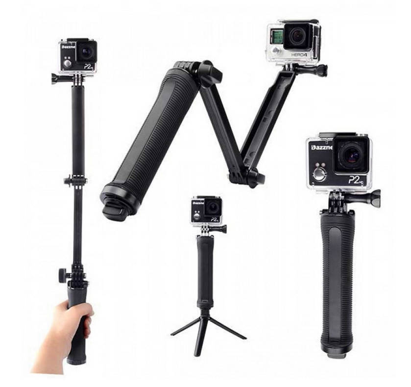 

Монопод - штатив 3-Way - Grip / Arm / Tripod для экшн камер Eken, xiaomi, gopro, Sjcam, Черный