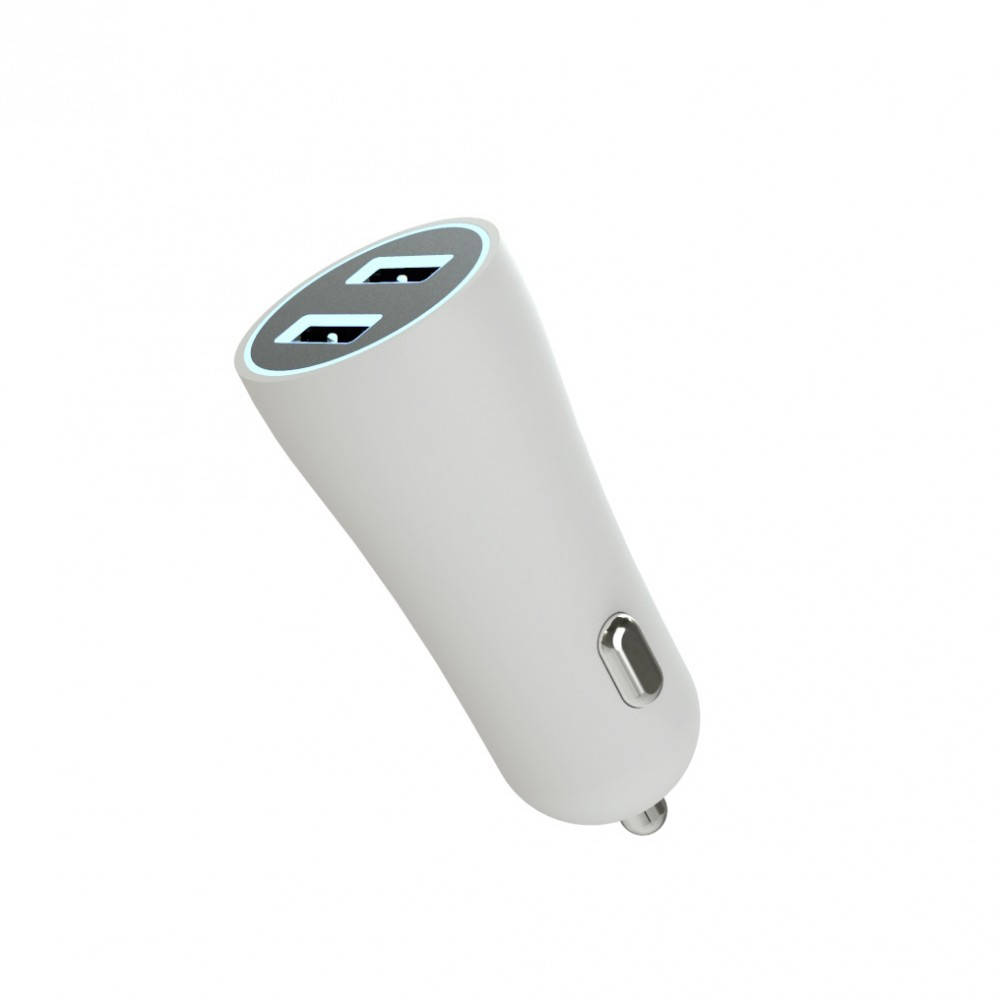 

Автомобильное зарядное устройство Aspor A902 Plus 2USB, 3.4A LED, Белый