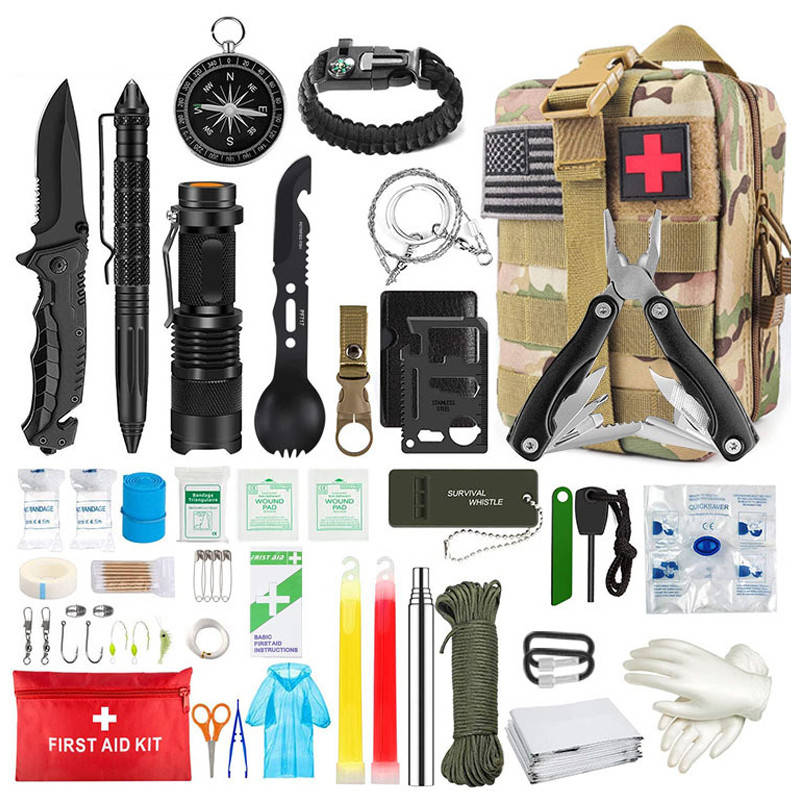 

Набор для выживания с аптечкой 45 в 1 Servival