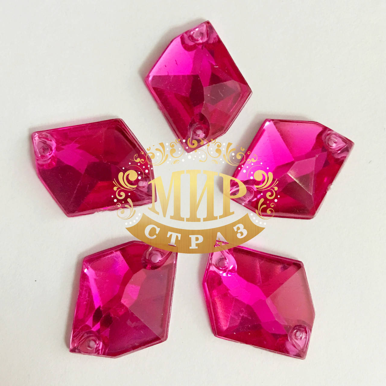

Акриловые космики, цвет Rose 16х20mm, 1шт