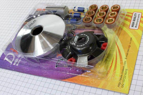 

Вариатор передний в сборе GY6-4T 125/150сc (ТЮНИНГ) "DLH"