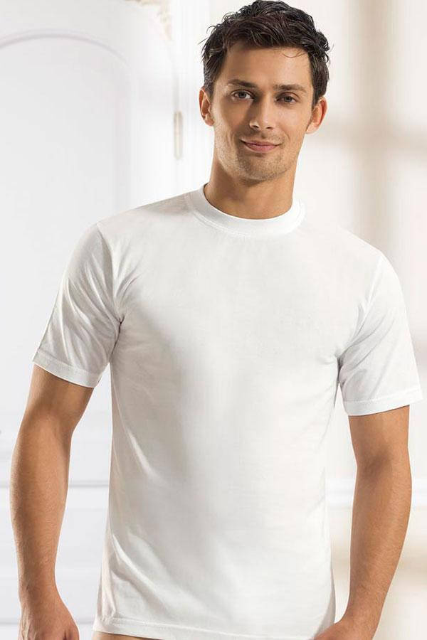 

Футболка мужская с закрытым горлом - Белый Little M