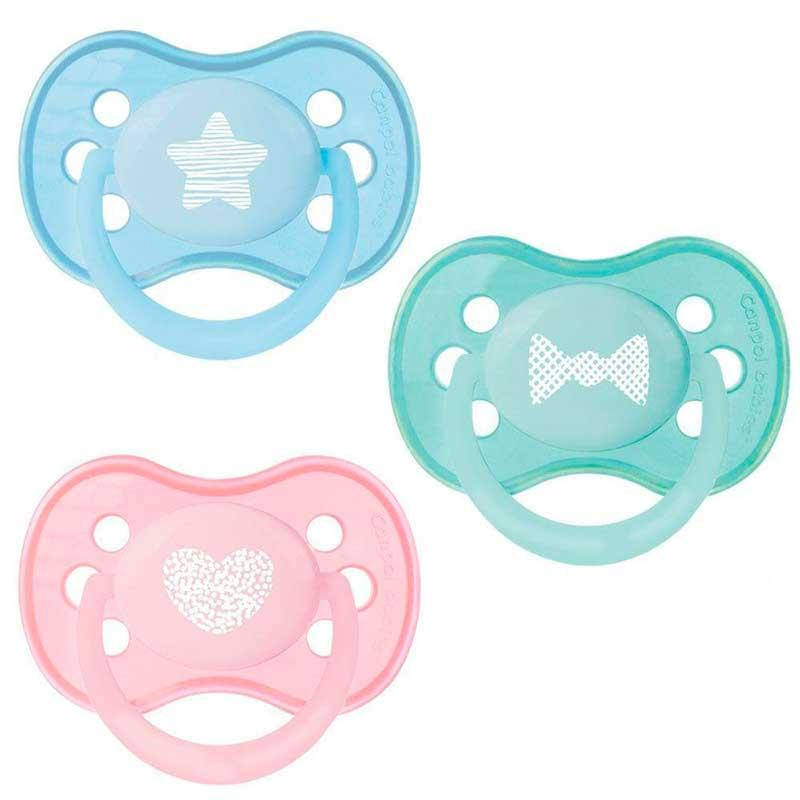 

Пустышка силиконовая круглая Canpol babies, 6-18 месяцев, 22/423, Разные цвета
