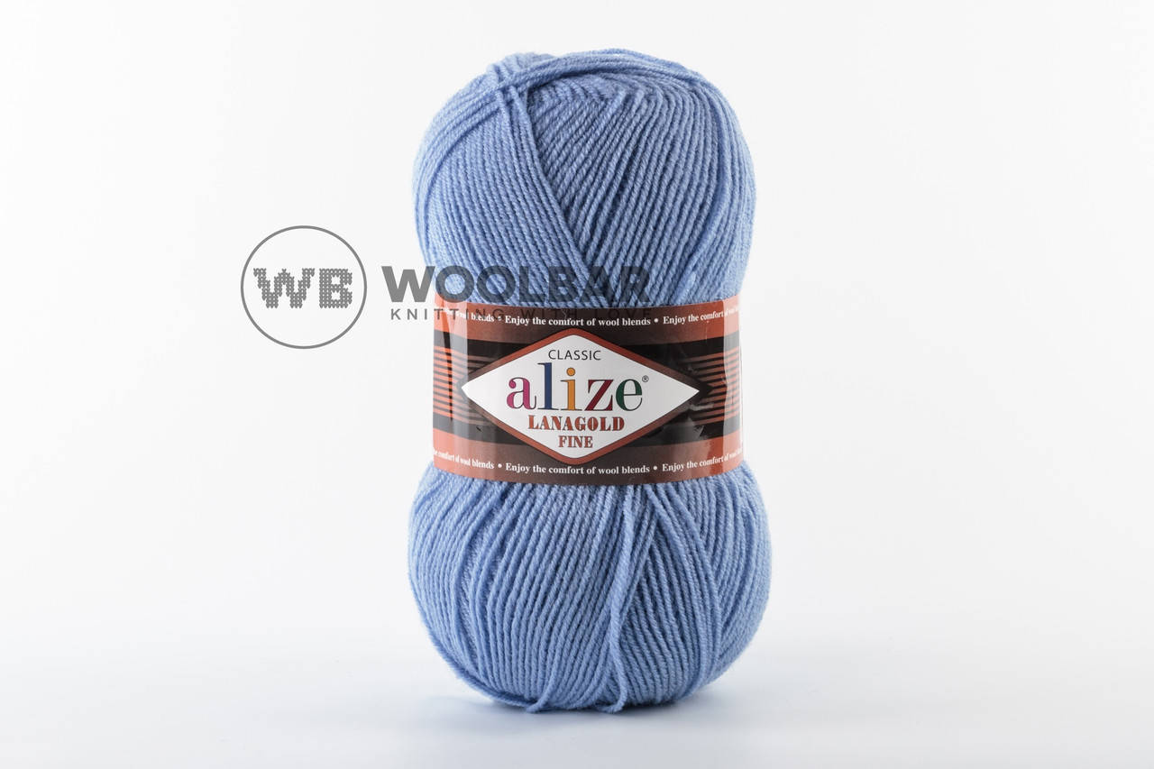 

Пряжа Alize Lanagold Fine 40 голубой