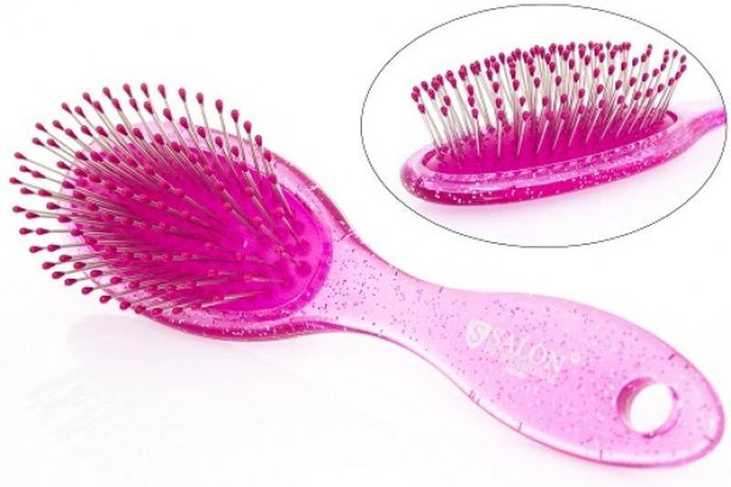 

Расчёска для волос массажная Salon Professional Розовая, Розовый
