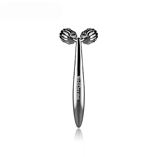

Роликовый массажер для лица Wellderma Face Lifting Dark Silver Roller