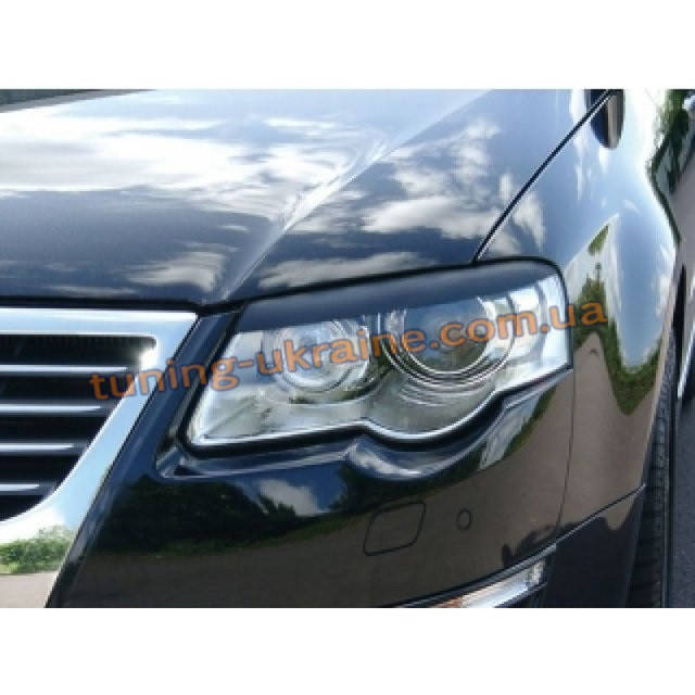 

Реснички на фары для Volkswagen Passat B6 2005-2010, Черный