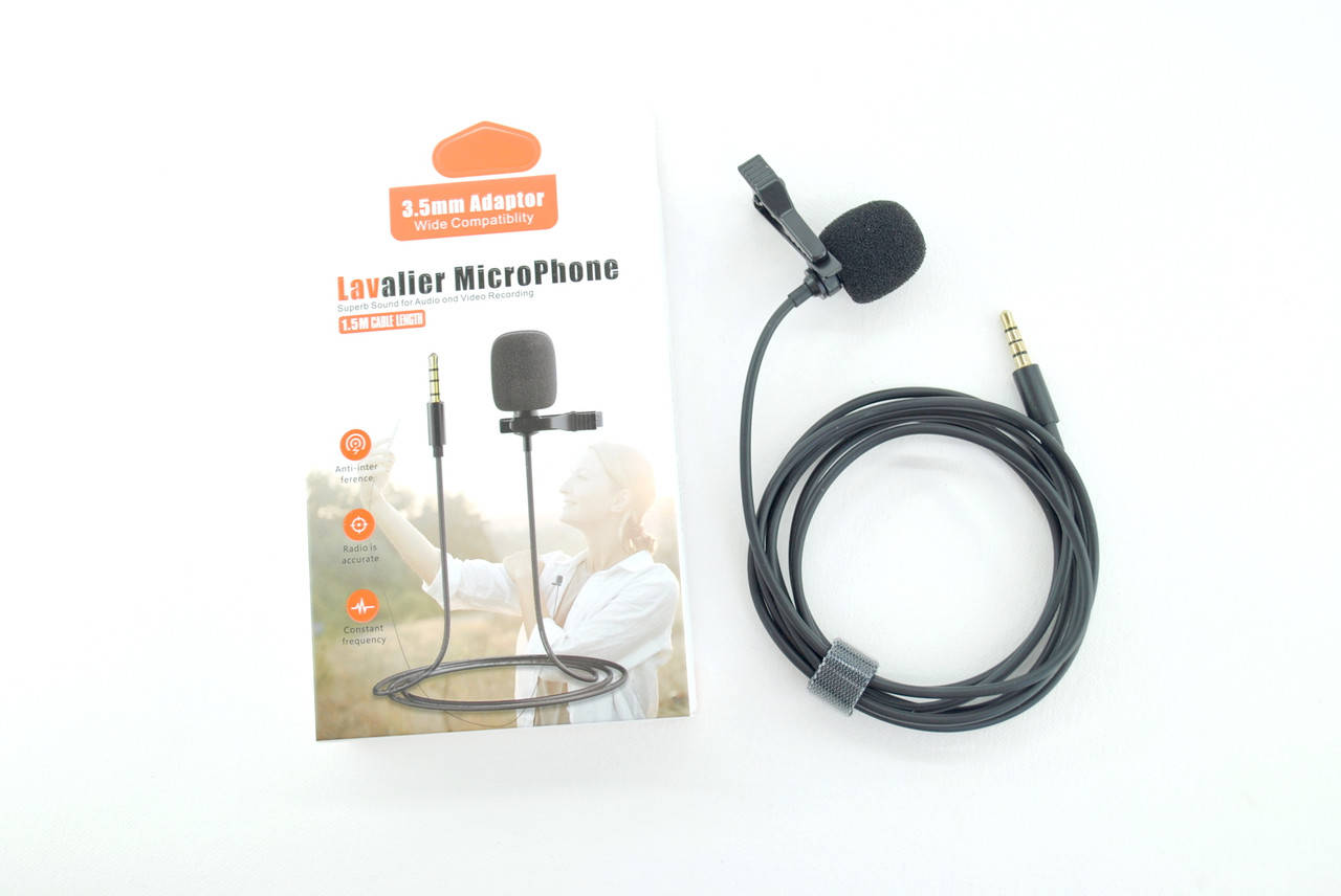 

Петличный микрофон Lavalier MicroPhone (3.5mm, 1.5m)