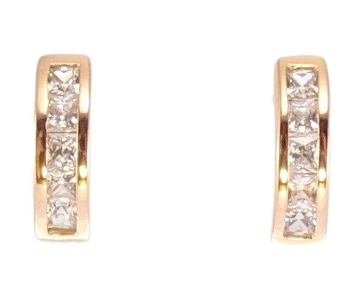 

Серьги Xuping Позолота 18K гвоздики (пусеты) "Дорожки циркония"