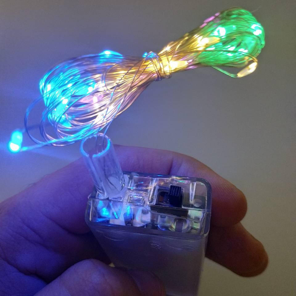 

Светодиодная нить SoFun на батарейках разноцветная 3м