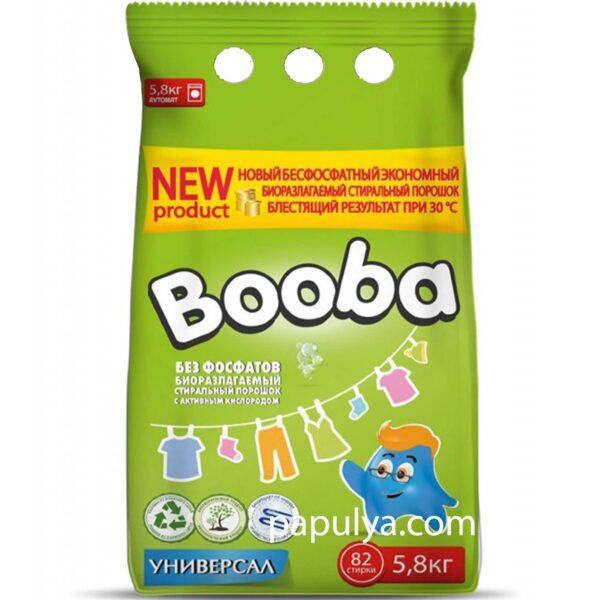 

Стиральный бесфосфатный порошок буба Booba Универсал 5,8 кг