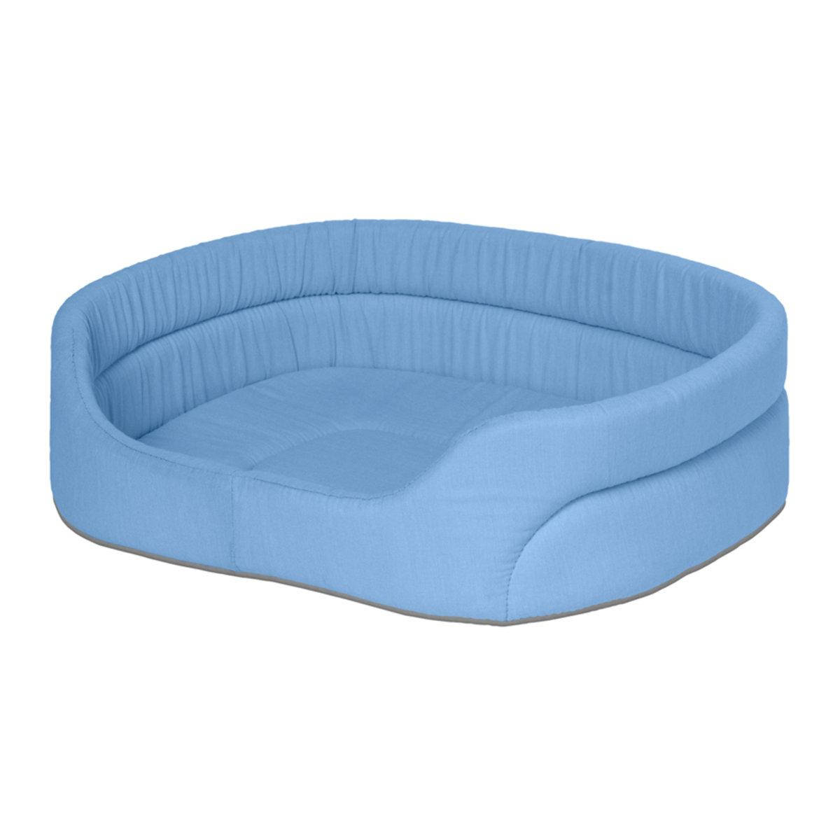 

Лежанка для тварин Теремок, S, Ш 34 см, Д 45 см, В 14 см, блакитний