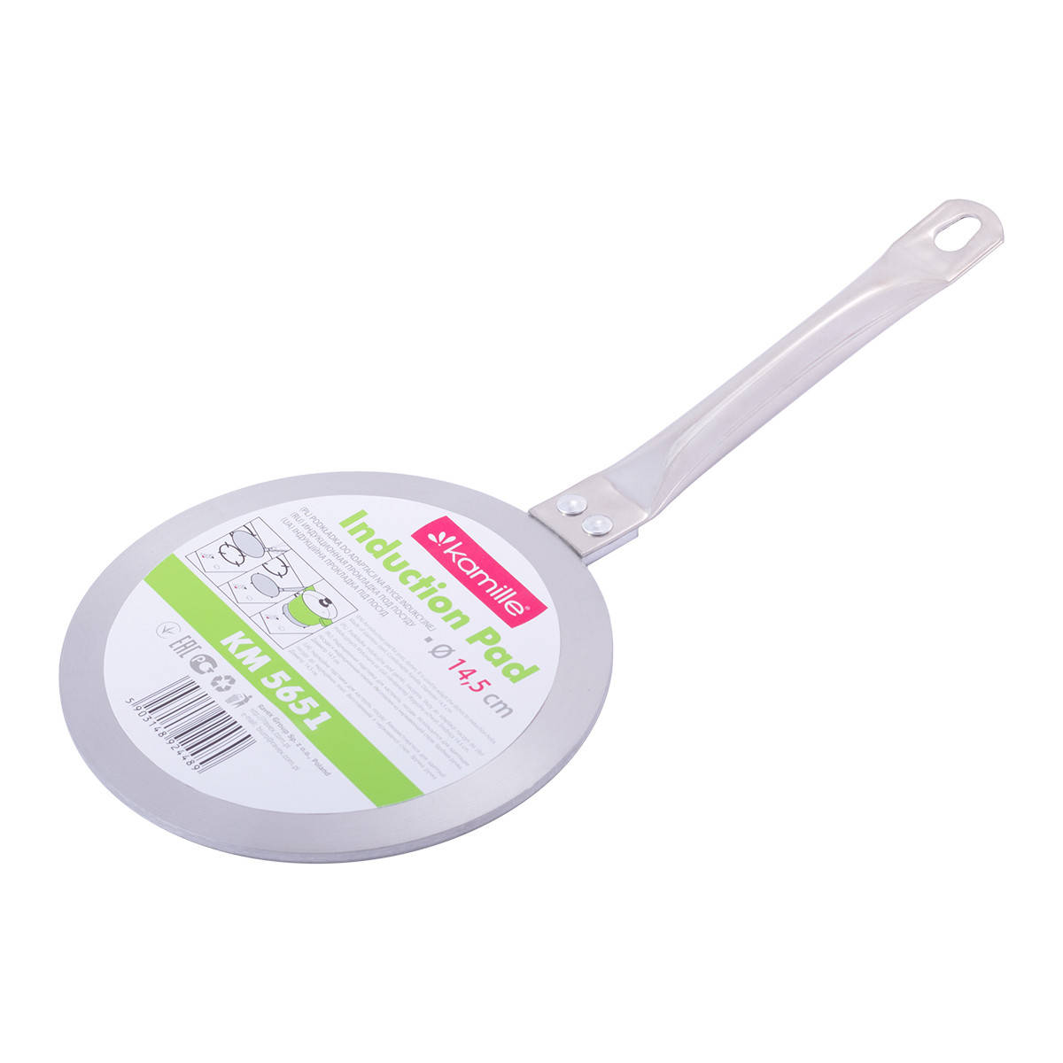 

Адаптер для индукционной плиты Kamille 14,5см из нержавеющей стали KM-5651