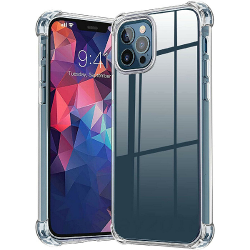 

Силиконовый противоударный прозрачный чехол для iPhone 12 Pro (бампер)