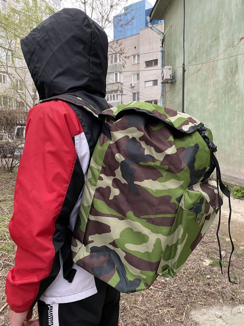 

Рюкзак туристический армейский вещмешок 40 л, Зелёный