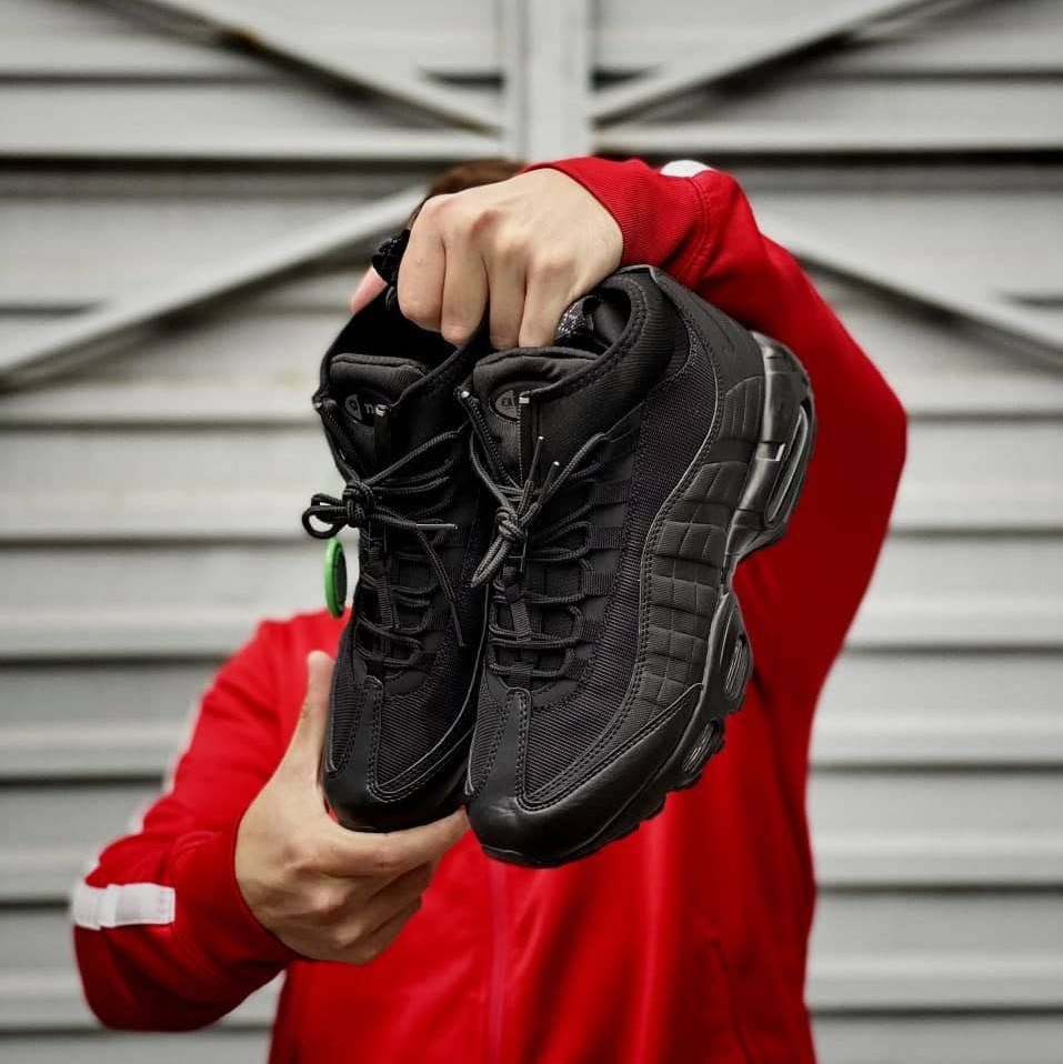 

Кроссовки в стиле Nike Air Max 95 Sneakerboot 'Triple Black' 43, Черный