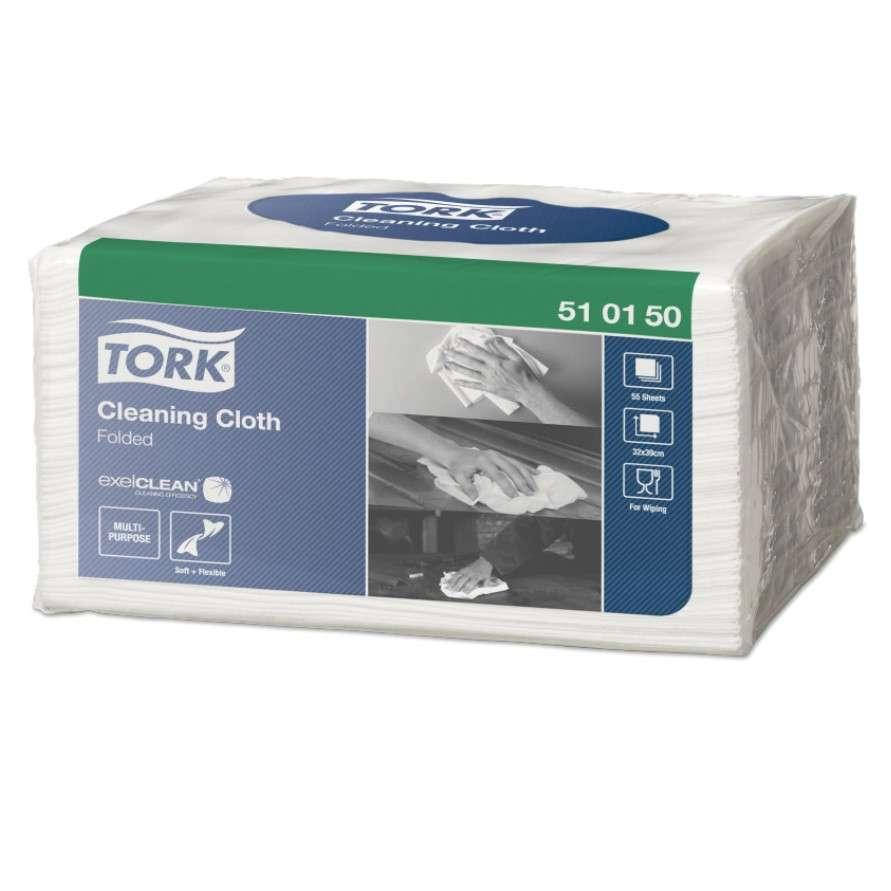 

Нетканный материал TORK низковорсовый для протирки поверхностей 32х38.5 см 55 листов