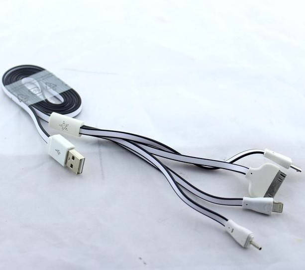 

Кабель 4 в 1 для Зарядки и Передачи Данных Nokia HTC Samsung iPhone 4 5 6 USB