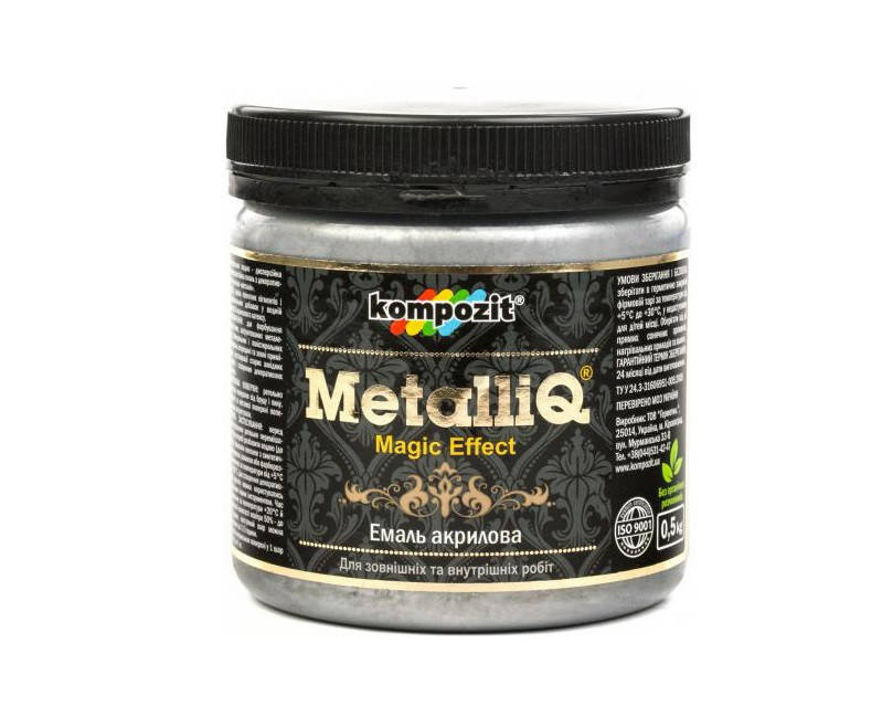 

Краска металлик KOMPOZIT METALLIQ ПЛАТИНА декоративная 0,5кг