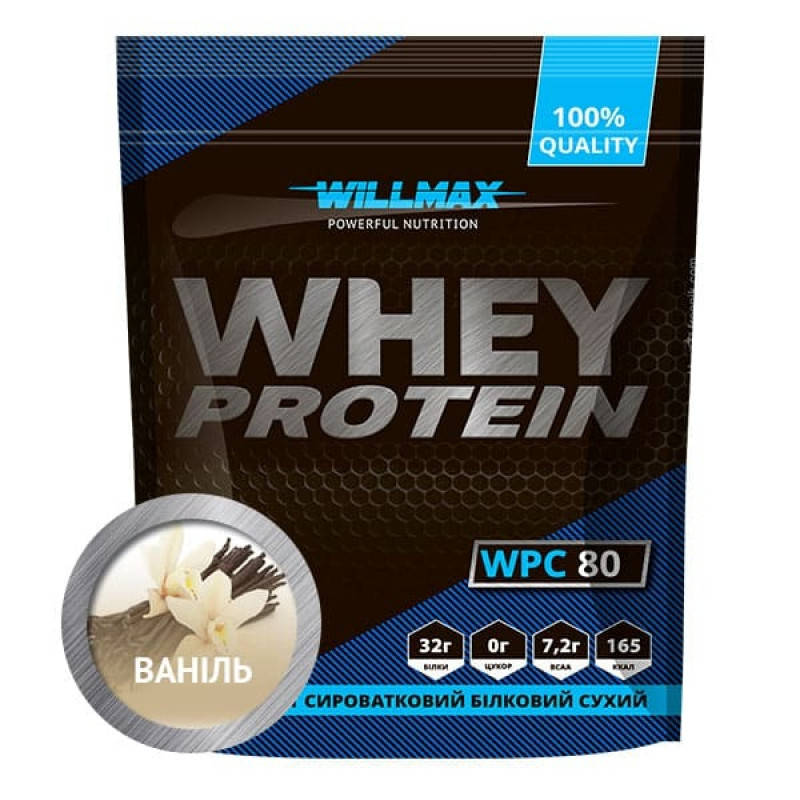 

Протеин Whey Protein 80% Willmax 920 г ваниль