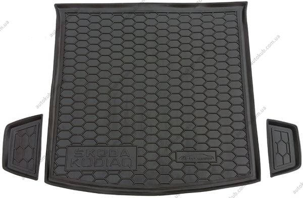 

Модельный коврик в багажник для Skoda Kodiaq (2016-...) 5 мест (Avto-Gumm), Темно-серый