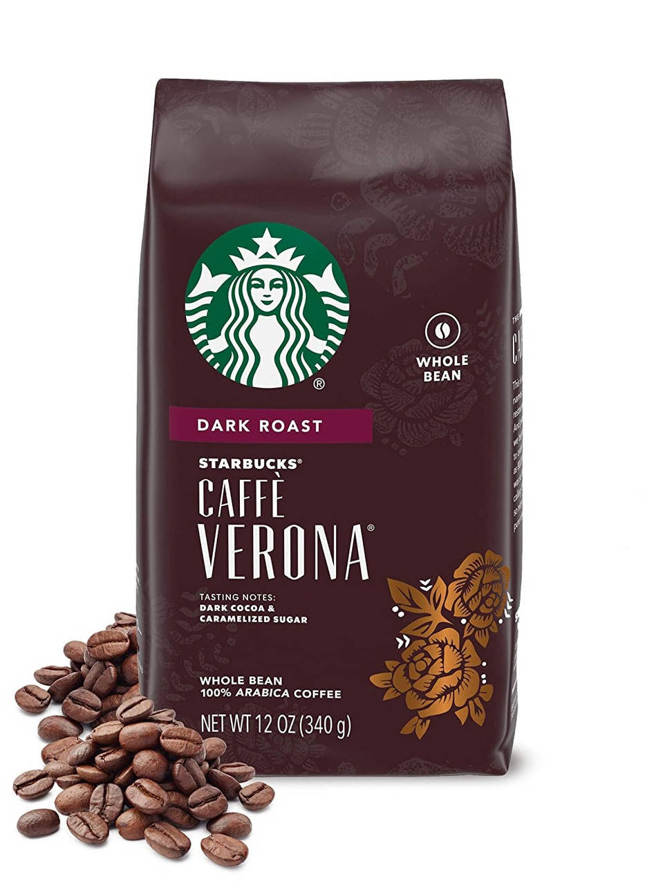 

Кофе зерновой Starbucks Caffè Verona Dark Roast Whole Bean Coffee, 340g
