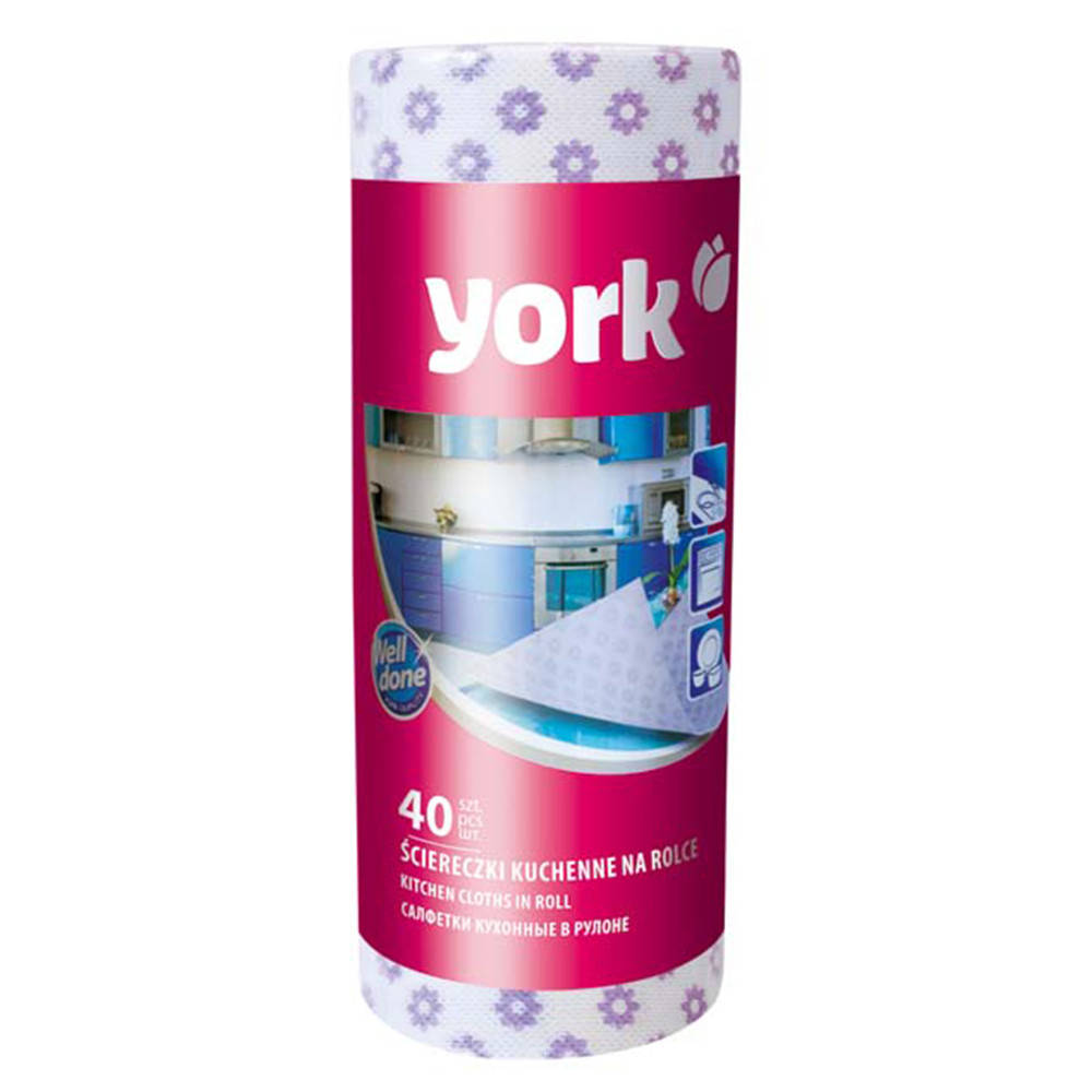 

Кухонные салфетки York Lux в рулоне, 40 шт