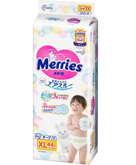 

Merries Подгузники Big (12-20кг) 44шт (XL)