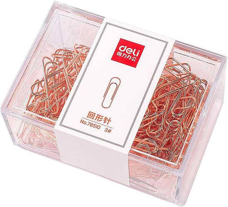 

СКРІПКИ 29мм 100шт. Deli 78510 круглі золот, Золотистый