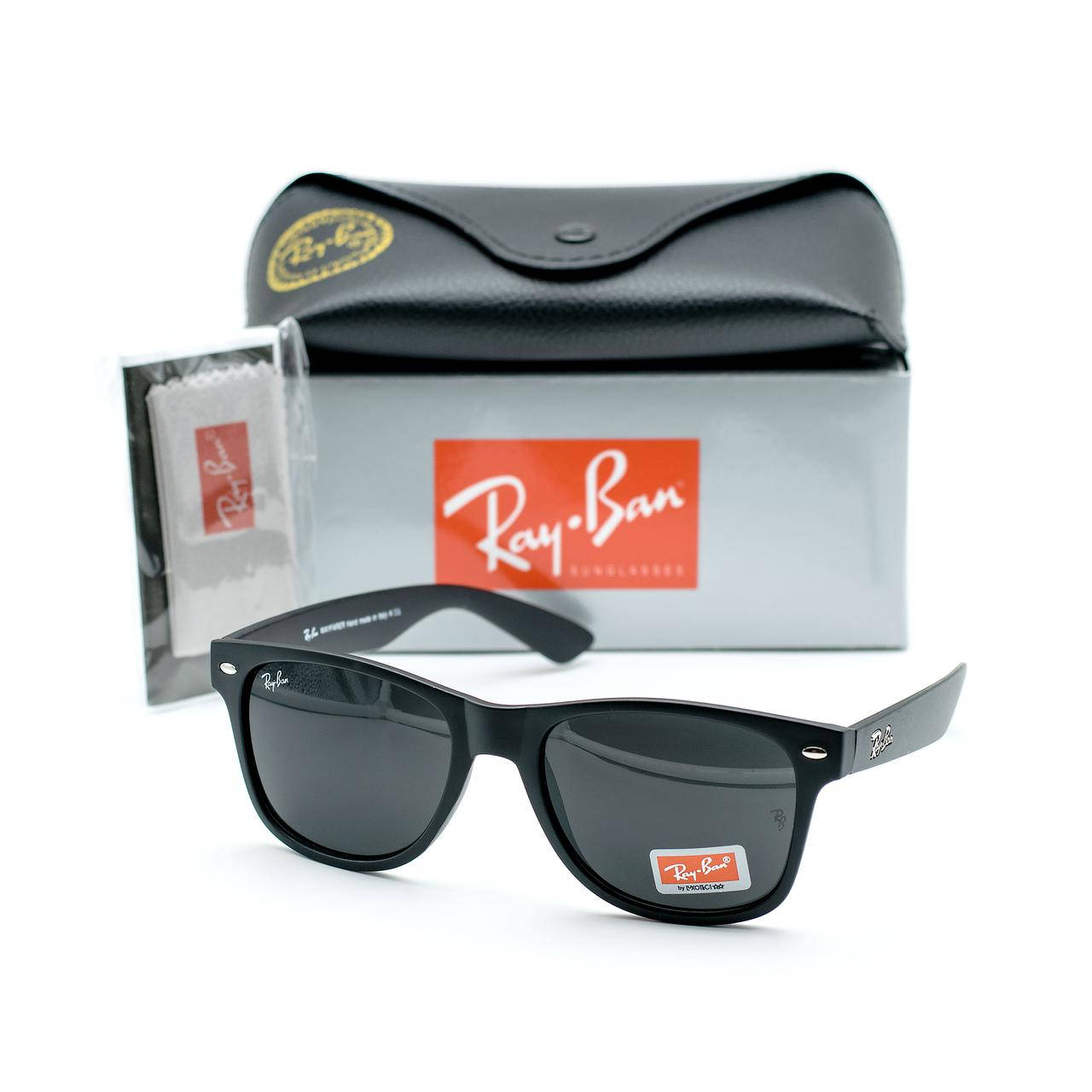 

Очки Ray Ban Wayfarer Dark Black матовые, Черный