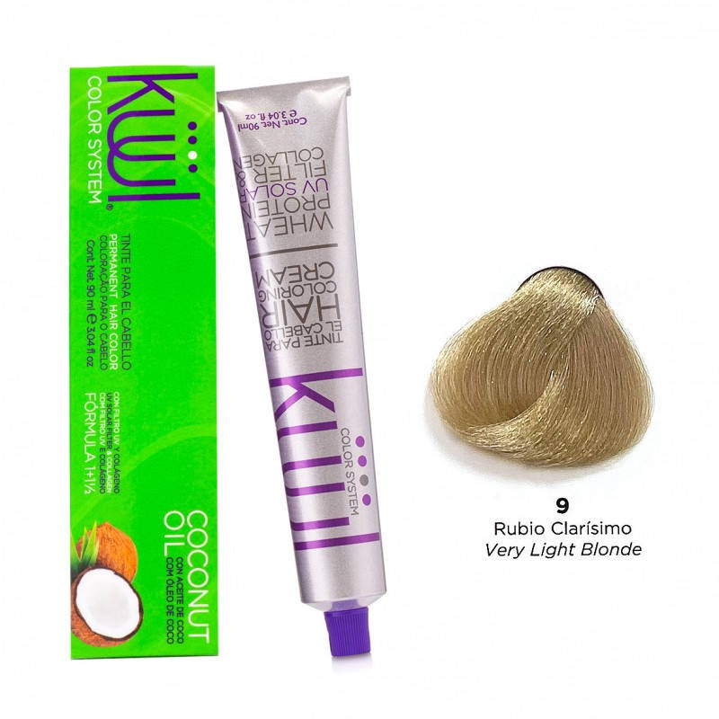 

Крем-краска для волос Kuul Color System №9 Very Light Blonde 90 мл (15273Gu)