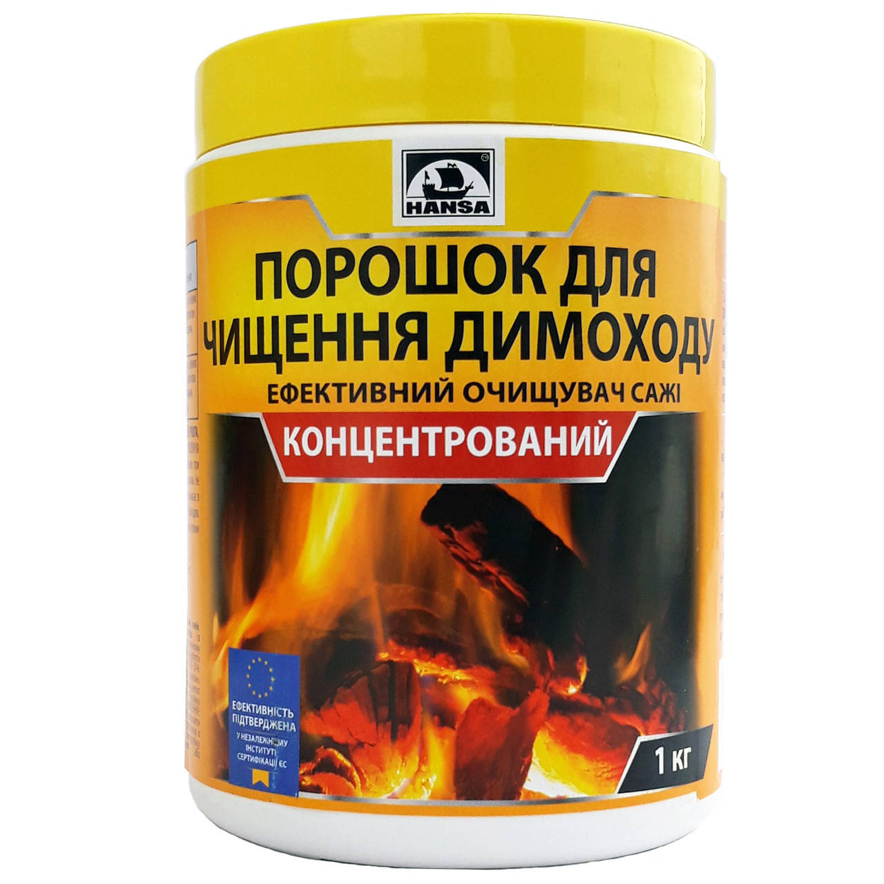 

Эффективный удалитель сажи для чистки дымохода HANSA (1 кг.)