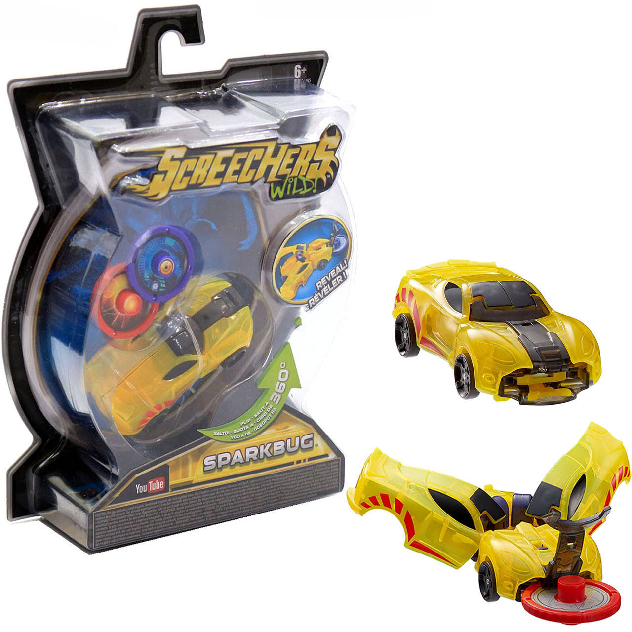 

Машинка-трансформер игровой набор Screechers Wild Дикие Скричеры L1 Спаркбаг (EU683116)