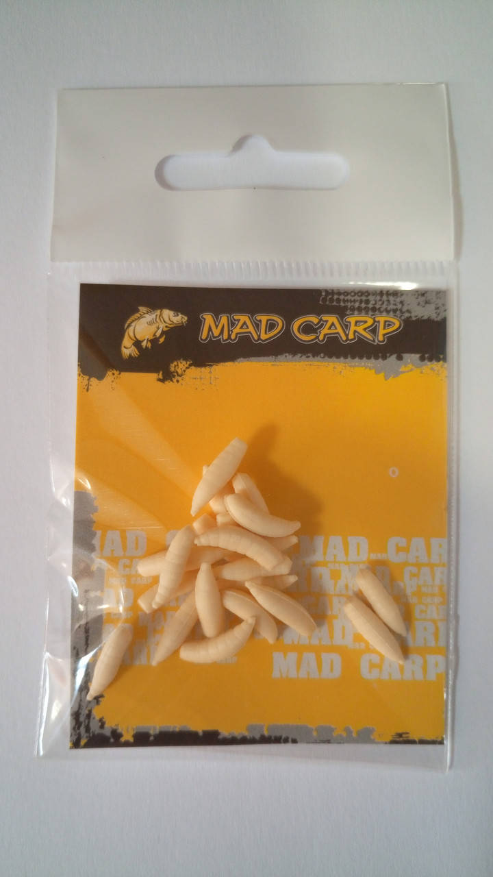 

Опариш силіконовий Mad Carp натур 20шт.