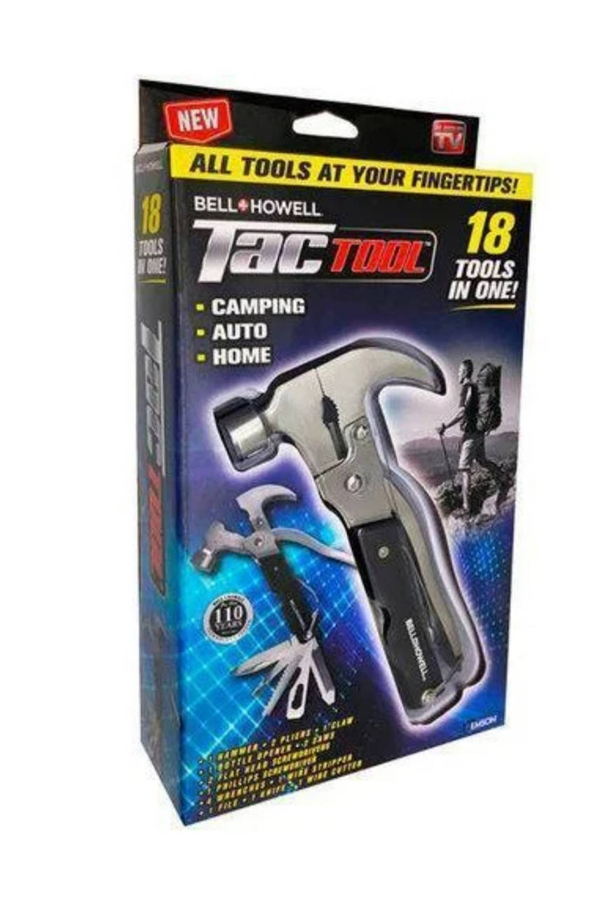 

Многофункциональный молоток-гвоздодер Инструмент Мультитул Tac Tool 18